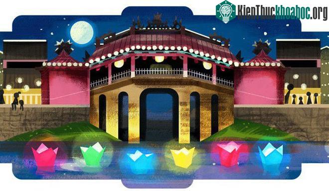 Hình ảnh Hội An xuất hiện đầy quyến rũ cùng ánh Trăng trên trang chủ Google Việt Nam ngày 16/7/2019.
