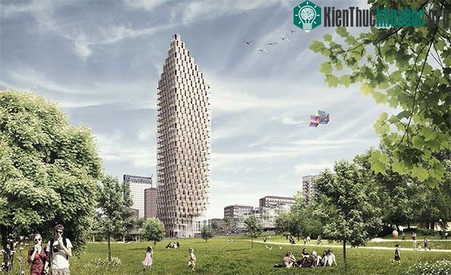 &nbsp;Moller Architects lên kế hoạch xây dựng một tòa tháp bằng gỗ 34 tầng ở Stockholm vào năm 2013.