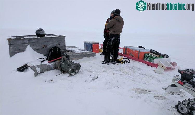 Một khu vực nghiên cứu của Đại học Washington gần Utqiagvik, Alaska.
