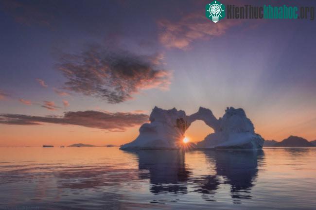 Khung cảnh hoàng&nbsp;hôn tuyệt đẹp tại Greenland.