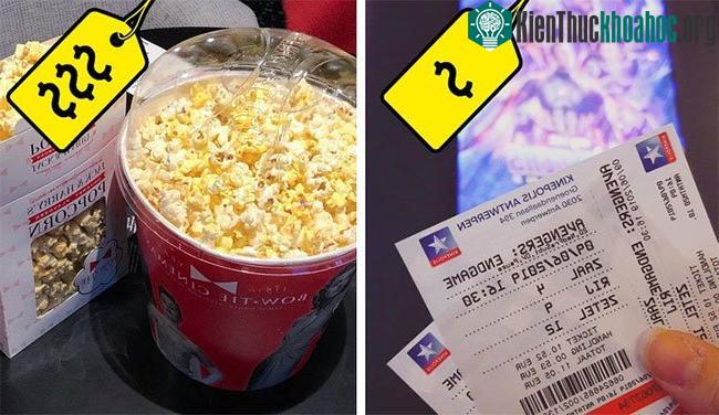 Bỏng ngô và nước là thứ đem lại lợi nhuận chính cho các rạp