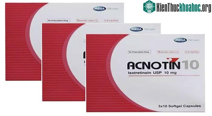 Thuốc trị mụn acnotin 10mg.