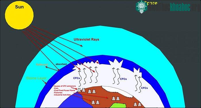Tác hại của CFC với tầng ozone.