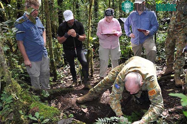 Quân đội Úc tìm kiếm hài cốt ở Papua New Guinea.