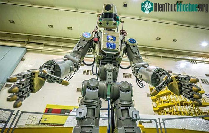 Robot Skybot F-850 (Fedor) của Nga được thử nghiệm tại sân bay vũ trụ Baikonur, Kazakhstan.