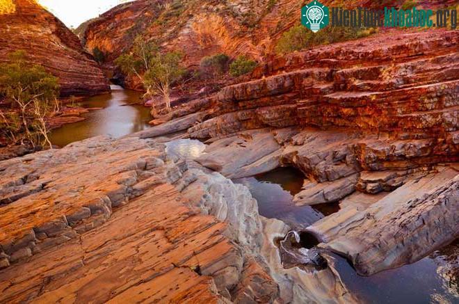 Một hẻm núi tại Vườn Quốc gia Karijini, trung tâm của vùng Pilbara. (Ảnh: iStock).