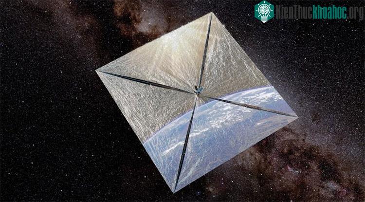 LightSail 2 trong không gian. (Ảnh: Planetary).