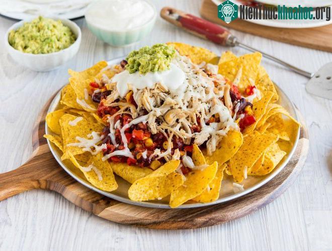 Hình ảnh món nachos ở Mexico.