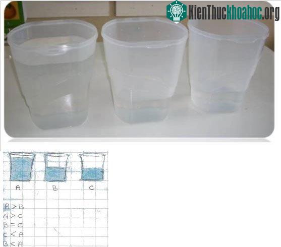 Ảnh chụp lại thí nghiệm và ghi chú của học sinh học giáo trình Davydov. Các em sử dụng ký hiệu đại số trước khi học số cụ thể. (Ảnh: Maria Mellone)