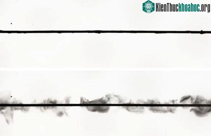 Hình ảnh của loại vật liệu mới khi chịu tác động của dòng điện.
