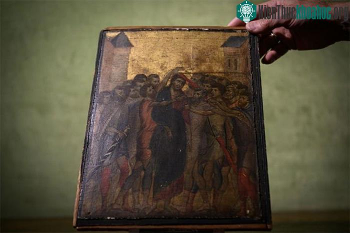 Bức tranh miêu tả cảnh về Cuộc Khổ nạn và Sự Đóng đinh của Chúa Jesus.