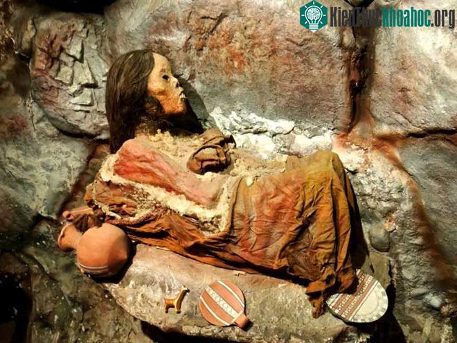 Xác ướp Juanita còn nguyên vẹn như vừa mới qua đời.