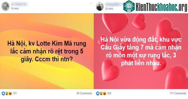 Người dân thủ đô liên tục phản ánh cảm nhận rung lắc do các trận động đất ở Cao Bằng.