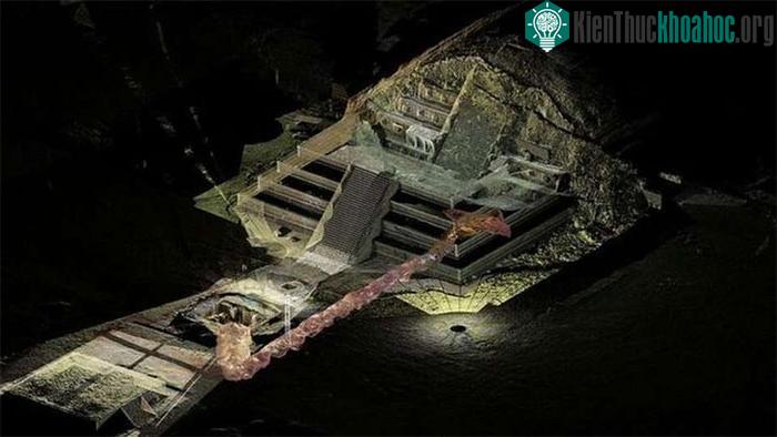 Bên trong kim tự tháp Teotihuacan