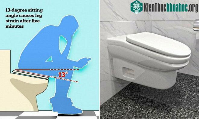 Nhà vệ sinh thế hệ mới với bệ ngồi có góc nghiêng 13 độ.