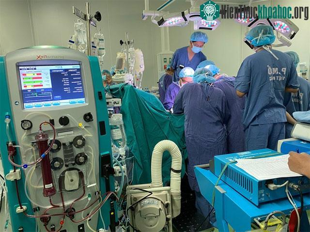 Ca ghép cùng lúc gan và thận cho bệnh nhân quốc tịch Lào ngày 17/12. (Ảnh: BVCC).