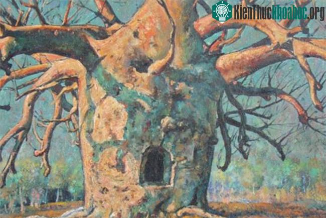 Bức tranh của Vlase Zanalis mang tên Boab Prison Tree Wyndham, bị chú thích sai lệch trong một bài báo năm 1949.