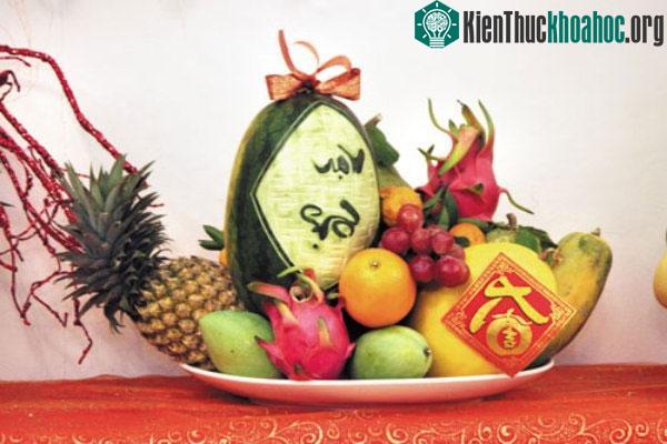 Mâm ngũ quả miền Trung.