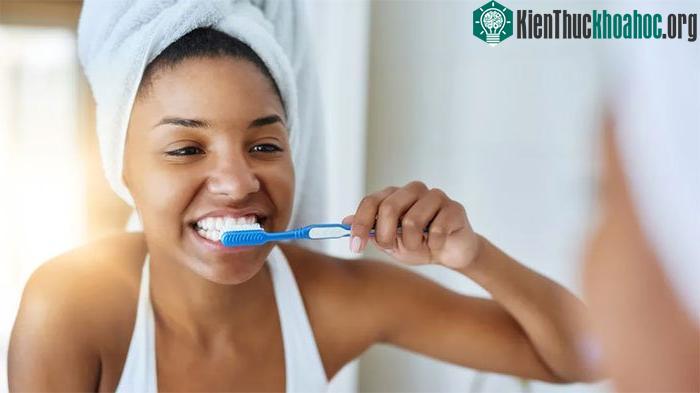 Nha sĩ Khuyên chúng ta nên đánh răng vào mỗi buổi sáng và mỗi buổi tối.