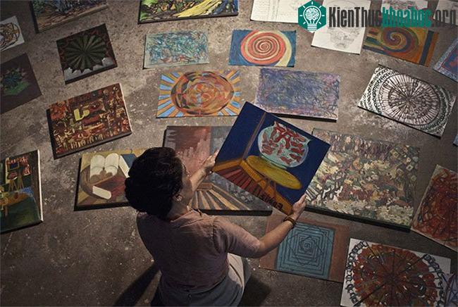 Những tác phẩm hội họa của bênh nhân tâm thần.