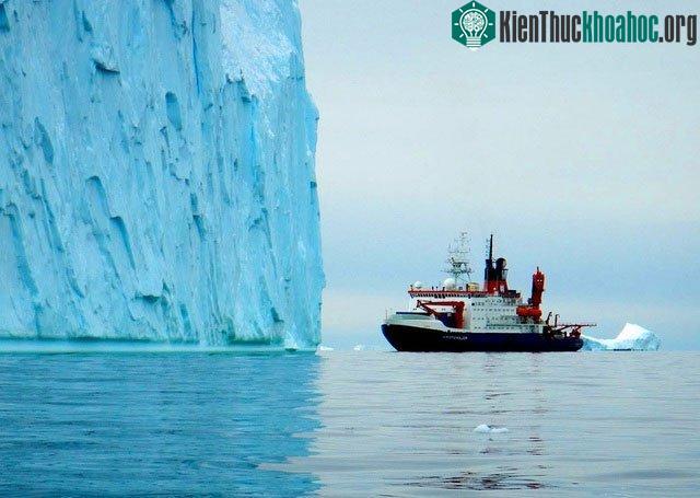 Các nhà khoa học sử dụng tàu phá băng nghiên cứu Polarstern của Đức.