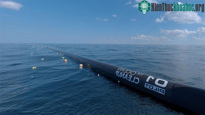 Dự án đầy tham vọng mong muốn dọn sạch Thái Bình Dương của chàng trai 16 tuổi. (Ảnh: The Ocean Cleanup).