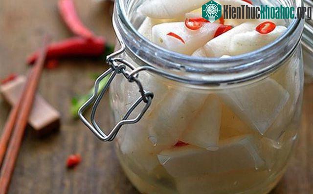 Củ cải ngâm chua hỗ trợ cho các bệnh ở gan và mật.