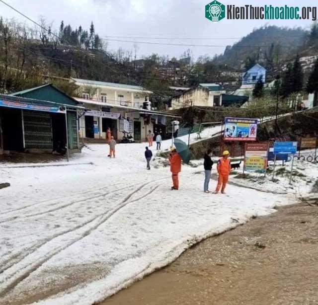 Mưa đá bất ngờ phủ trắng đường, sườn đồi ở Lai Châu ảnh 6