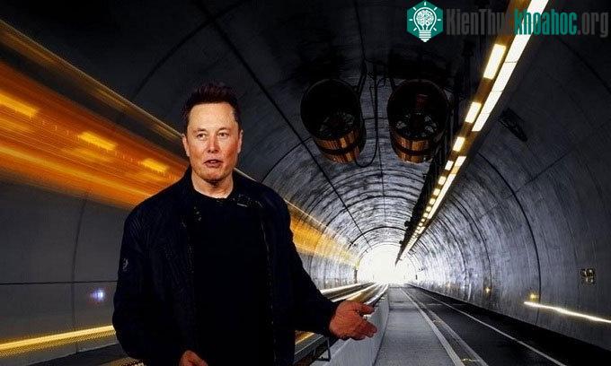 Một đoạn đường hầm do công ty Boring Company xây dựng.