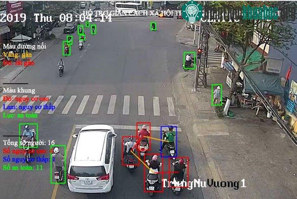 Sinh viên chế tạo hệ thống hỗ trợ giám sát khoảng cách phòng dịch Covid-19 ảnh 1