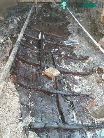 Chiếc thuyền được lưu giữ trong điều kiện tốt.