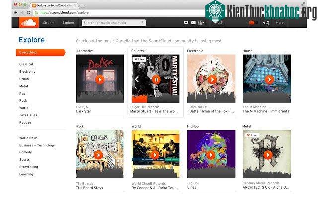&nbsp;Bạn có thể làm nhiều thứ hơn với SoundCloud trên web.