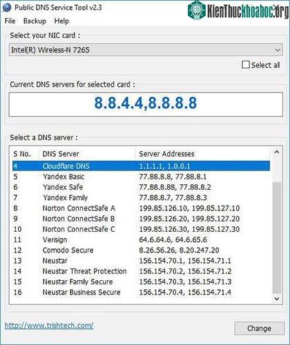 Public DNS Server Tool