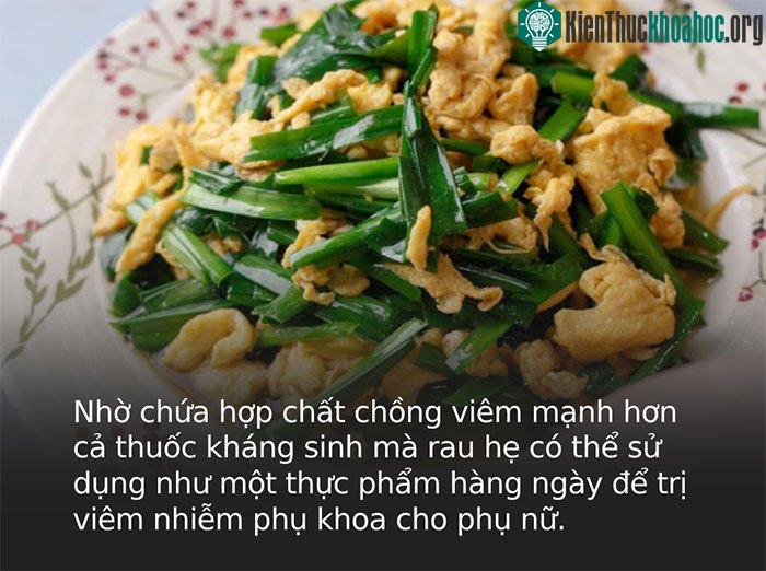 Công dụng của rau hẹ