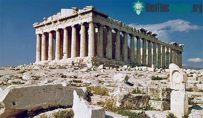 Đền Parthenon ở Hy Lạp năm 1978.