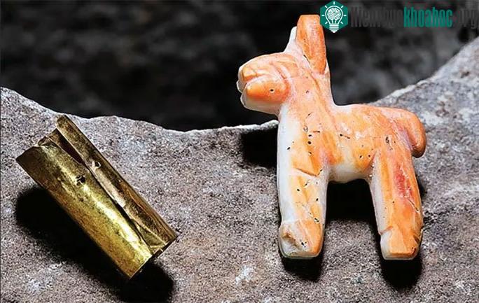 Một chiếc vòng tay cỡ dành cho trẻ nhỏ và một bức tượng lạc đà là vật thay thế
