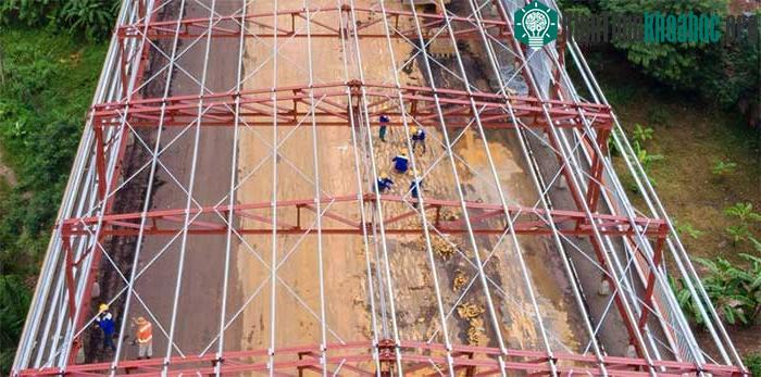 Toàn cảnh đại công trường sửa chữa cầu Thăng Long, Hà Nội ảnh 3