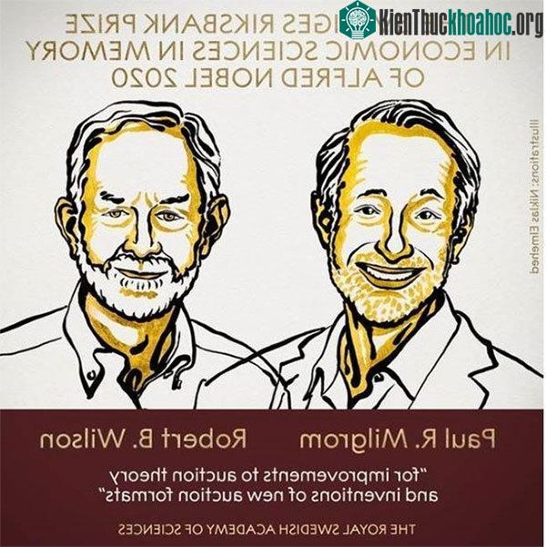 Paul R.Milgrom (trái) và Robert B.Wilson.