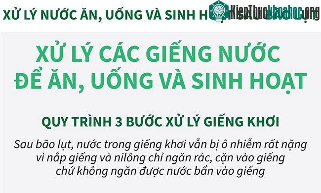 Hướng dẫn xử lý nước ăn, uống và sinh hoạt sau ngập lụt ảnh 0