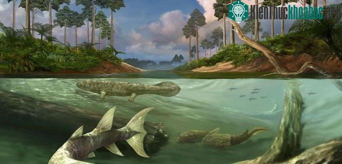 Vùng biển đầy "thủy quái" kỷ Devon