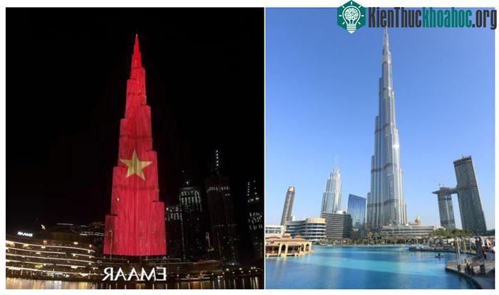 Ngày 2/9, mạng xã hội xuất hiện hình ảnh tháp Burj Khalifa hiển thị lá cờ Việt Nam tung bay.