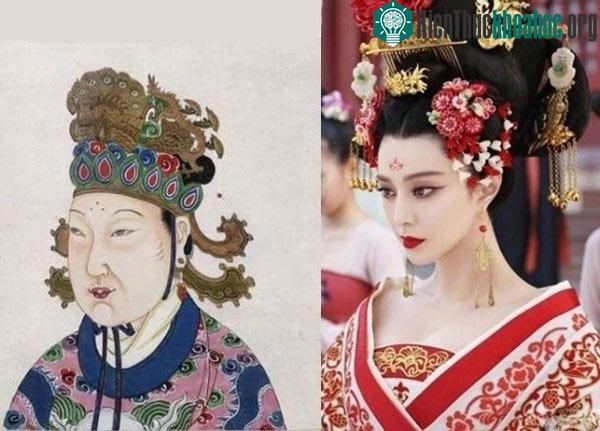 Hình ảnh Võ Tắc Thiên trên phim và tranh vẽ