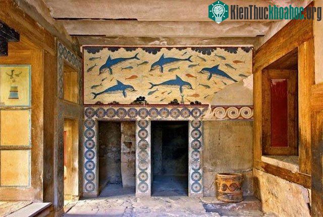 Cung điện Knossos, Hy Lạp, nơi Linear A từng được sử dụng.