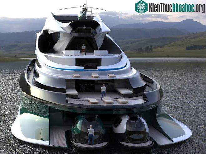 Du thuyền có thể chứa vừa 5 tàu tiếp liệu khác