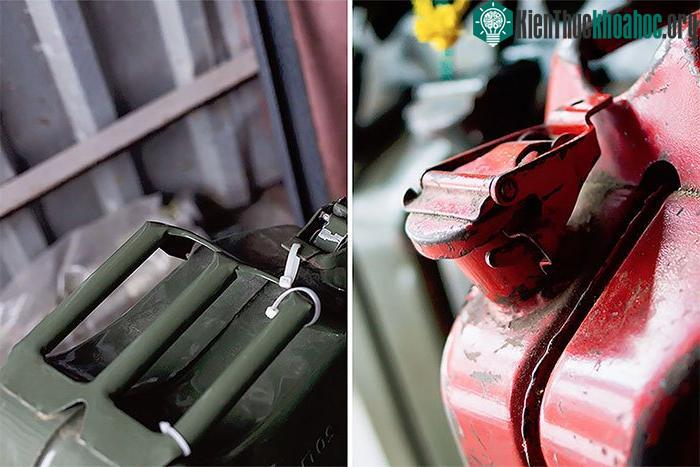 Thiết kế nắp của can đựng nhiên liệu