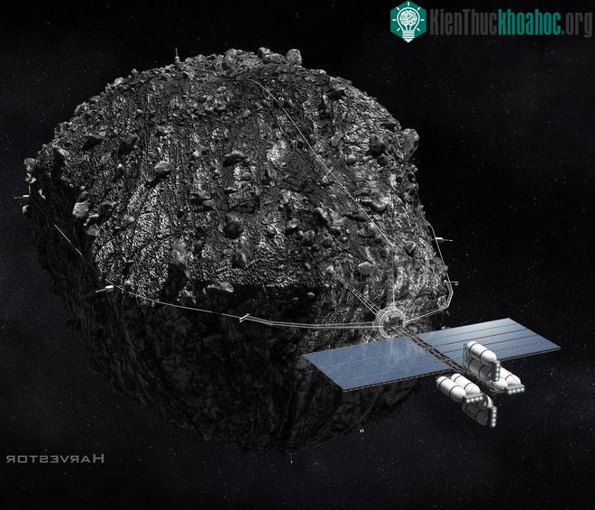 Concept thiết bị lấy thiên thạch về để khai thác khoáng sản.