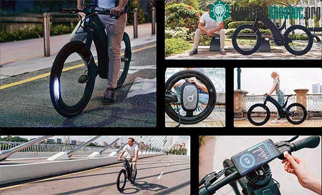 Đèn hậu/xi nhan và đèn pha cũng được tích hợp vào bánh xe.