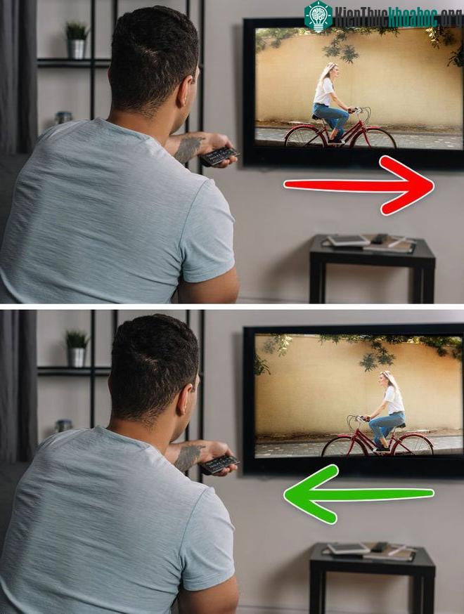 Chúng ta có thể cảm thấy hiệu ứng tương tự khi xem video.