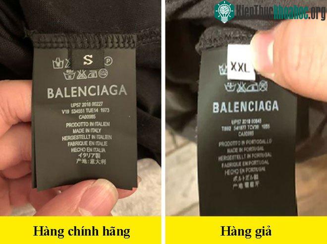 Kiểm tra nhãn mác trên quần áo