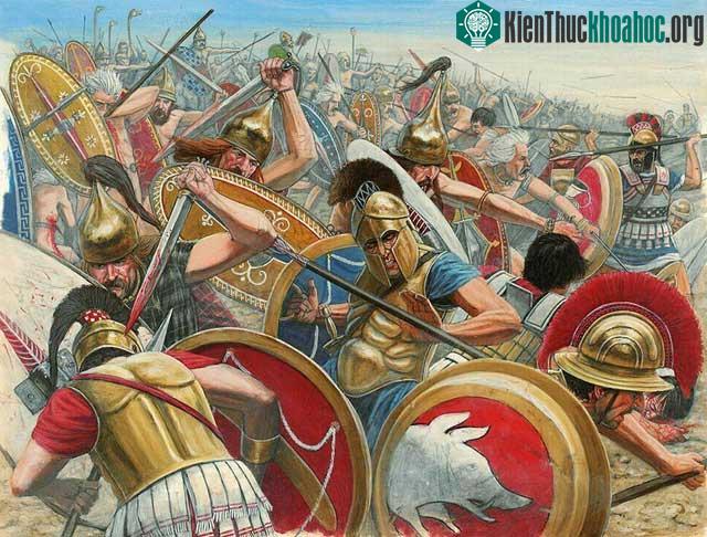 Kiếm Gladius thích hợp với những đòn đâm chém ở khoảng cách gần.